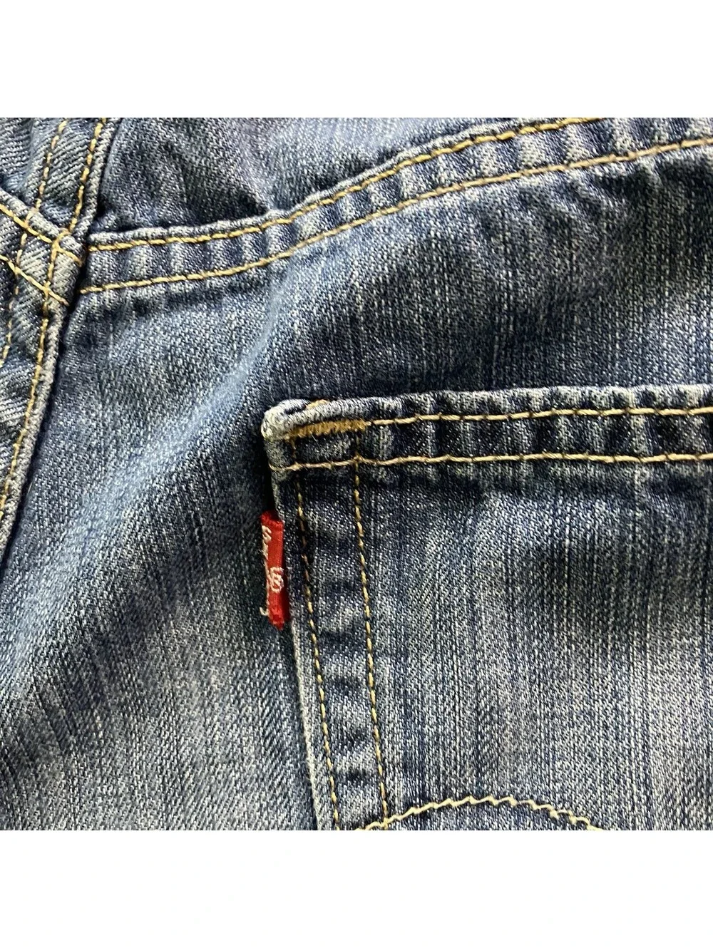 Levis 559 Jeans Mens 33x32 Blue Relaxed Fit Straight Leg Denim Light Wash Y2K